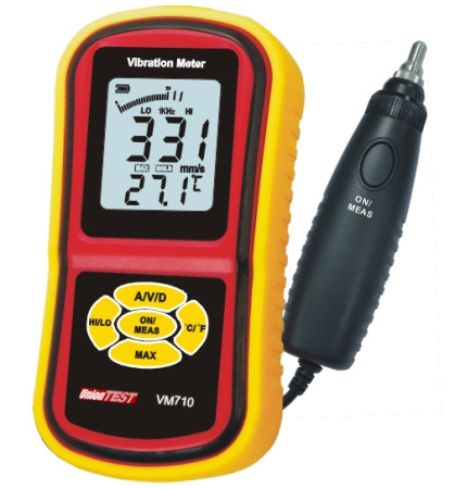 Измеритель вибрации UnionTEST VM710 купить по низкой цене | МАКСПРОФИТ